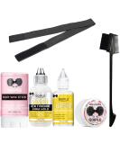 Wig Glue 1.34OZ, Waterproof Lace Front Wig Glue for Wigs with Tools and Hair Wax Stick (Wig Glue/Wig Glue Remover/Hair Wax Stick/Edge Control Wax/Elastic Band/Hair Dual Drush) - Buy Online on SooperMarket.com