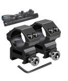 Modkin Rifle Scope Rings - Medium Profile Scope Mounts for Picatinny/Weaver Rail (1 inch, Set of 2) - Buy Online on SooperMarket.com