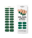 MOYOU LONDON Semi Cured Gel Nail Strips 20 Pc. Gel Wraps for Nails Get 1 Free UV Lamp when you Get 3 or More Easy Apply & Remove for Salon-Quality Manicure -Emerald city - Buy Online on SooperMarket.com