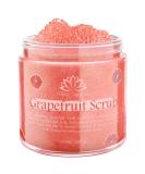 Organic Grapefruit Salt Scrub - Smooth Skin Exfoliator with Shea Butter & Vitamin E | 10 oz - Buy Online on SooperMarket.com