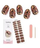 Kalolary Gel Nail Polish Strips Nail Gel Art Sticker Waterproof Full Nail Wraps Decal Sets with Nail File and Stick for Women Girls Nail Art Decor (UV/LED Lamp Required) (Leopard 1) - Buy Online on SooperMarket.com