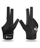 Lion Helper Billiard gloves for left hand 3 fingers splicid process snooker-queue sports glove popular sizes for women and men black L - Buy Online on SooperMarket.com