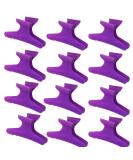 Head Jog 12 Pack Butterfly Hair Clips Accessories for Sectioning and Styling. Hair Clamps for Women and Men (Purple) - Buy Online on SooperMarket.com