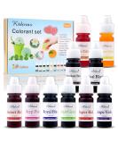 Ktdorns Soap Dye Soap Making Set - 10 Liquid Colors for Soap Coloring,Coal Black, Royal Blue,Chocolate Brown,Lemon Yellow,Fruit Green,Sunset Red,Sunset Yellow,Deep Pink,Super Red and Grape Violet. - Buy Online on SooperMarket.com