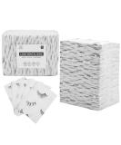 PRASNE Lashing Dental Bibs Disposable Pack of 125 Lash Pillow Cover of Lash Supplies White 3-Ply Paper Poly Waterproof Towels 13 x 18 Black Eyelash Printed 125 Pack White - Buy Online on SooperMarket.com