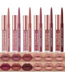 6 Matte Lipstick with 6 Lipliners Durable Lip Gloss Long-Lasting Non-Stick Cup Not Fade Waterproof High Pigmented Velvet Lipgloss Kit Beauty Cosmetics Makeup Gift for Girls(12PCS) - Buy Online on SooperMarket.com