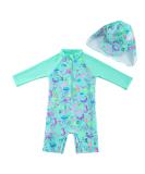 upandfast Baby Boys/Girls Zipper Swimwear with Snap Bottom UPF 50+ Sun Protection Toddler One Piece Swimsuit Green Octopus2 12-18 Months - Buy Online on SooperMarket.com