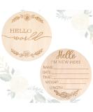 Ouligay Wooden Baby Announcement Sign - Hello World - Birth Announcement Prop for Newborns - 5.83 Inch - Buy Online on SooperMarket.com