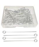 200pcs 1.6inch Silver Eye Pin Head Pins for DIY Jewelry Making - Buy Online on SooperMarket.com