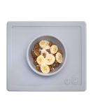 EZPZ Happy Bowl (Pewter) - Silicone Suction Bowl for Toddlers | Dishwasher Safe - Buy Online on SooperMarket.com