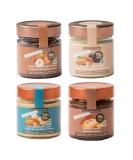 Dalia Nut Spreads - Sugar-Free High Nut Content Vegan & Gluten-Free | 4x200g | Made in Italy (Hazelnut Chocolate Almond-Tonka Almond Coconut) - Buy Online on SooperMarket.com