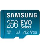 SAMSUNG EVO Select Micro SD-Memory-Card + Adapter, 256GB microSDXC 130MB/s Full HD & 4K UHD, UHS-I, U3, A2, V30, Expanded Storage for Android Smartphones, Tablets, Nintendo-Switch (MB-ME256KA/AM) - Buy Online on SooperMarket.com