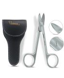 ZAMAHA UK 1 Pcs Stainless Steel Nail Scissors Cutting & Trimming Toenail Scissor for Men & Women Manicure & Pedicure Shares for Thick Nails & Cuticle with Leather Pouch - Buy Online on SooperMarket.com