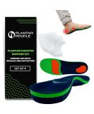 Plantar People Orthotic Insoles Full Length with Arch Supports & Silicone Heel Pads Metatarsal and Heel Cushion for Plantar Fasciitis Treatment (XS) UK 3-4.5 - Buy Online on SooperMarket.com