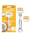 Gillette Venus Comfortglide with Olay Coconut Women's Razor - 2 Count Handle + 2 Refills - Buy Online on SooperMarket.com