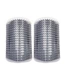 ZBJBinCH 2 Pcs Cat Self Groomer PP Wall Corner Grooming Brush Comfortable Cats Massage Comb for All Long and Short Hair Pet Cats(Gray) - Buy Online on SooperMarket.com