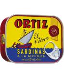 Ortiz Sardines A La Antigua in Olive Oil Tin 140g - Buy Online on SooperMarket.com