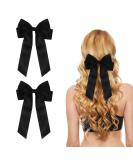 2 Pack Bow Hair Clips Black Hair Bows for Women Girls Large Bow Clips Hair Barrette Hair Accessories - Buy Online on SooperMarket.com