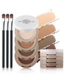 HOSAILY 4 in 1 Color Matte Eyeshadow Palette - High Pigmented Natural Nude Makeup, Long Lasting with Brush - 0.50oz (Pack of 2) - Buy Online on SooperMarket.com