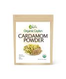 Certified Organic USDA & Kosher Cardamom Powder - 3.5 Oz | Pure Ceylon Premium Quality - Buy Online on SooperMarket.com