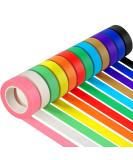 Guirnd 12PCS Colored Masking Tape Set - Kids Art Supplies, DIY Craft Tape Rolls - 1.7cm X 12m (2/3In X 13Yards) - Buy Online on SooperMarket.com