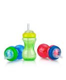 Nuby No Spill FlexStraw Cups 12+ Months Boy 3 Pack 10 oz (300 ml) Each - Buy Online on SooperMarket.com