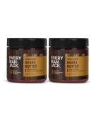 Every Man Jack Beard Butter- Subtle Sandalwood Fragrance - Rejuvenates, Hydrates, and Styles Dry, Unruly Beards While Relieving Itch - Naturally Derived with Cocoa Butter and Shea Butter - 4-ounce - Twin Pack - Buy Online on SooperMarket.com