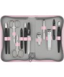 Buy Solingen Manik r Set 12 - Premium Nail Set for Men & Women | Complete Manicure & Pedicure Kit in Pink Synthetic Leather Etui - International Shipping - Buy Online on SooperMarket.com