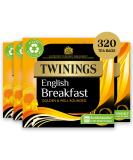 Twinings English Breakfast Tea | Golden Well Rounded & Full Bodied Black Tea | Multipack Bulk Buy 320 (4 x 80) Biodegradable Tea Bags English Breakfast 80 Count (Pack of 4) - Buy Online on SooperMarket.com