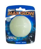 Chuckit Max Glow Ball Medium | Phosphorescent Rubber Dog Ball - Soft 6.5 cm Increases Complicity - Buy Online on SooperMarket.com