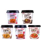 Young Poong Yopokki Tteokbokki Cup Traditional Korean Topokki Ddukbokgi Instant Rice Cake Stick Snack (1 SET 5 Flavors) SET 5 Flavors 1 - Buy Online on SooperMarket.com