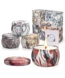 Fragrance Candles Gift Set - 4 Aromatherapy Soy Wax Candles | 120 Hours Burn Time | Perfect Decor & Gifts for Women - Buy Online on SooperMarket.com