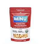 MiNU Organic Dry Roasted Unsalted Peanuts 16 oz - Keto Paleo Snack | MiNU Mindful Nutrition Superfood Protein Vegan NonGMO Gluten Free Valencia Peanuts - Buy Online on SooperMarket.com