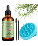 100% Organic Rosemary Oil for Hair Growth | Nourish Scalp & Stimulate Hair Growth with Essential Oil & Massager - Buy Online on SooperMarket.com