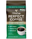 VitaCup Perfect Low Acid Coffee Ground, USDA Organic & Fair Trade, Mycotoxin Free, Dark Roast Guatemala Single Origin, Clean & Pure for Drip Coffee Brewers and French Press, 11 ounces Ground Coffee 1 Bag - Buy Online on SooperMarket.com