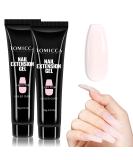 Tomicca acrylic gel for nails pale rosa set 2*15g Quick extender polygel building acrylic nail gel nail extension for gelail long-lasting & natural look for beginners & salon professionals 2*15g light pink & light pink - Buy Online on SooperMarket.com