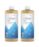 Home Health Original Castor Oil (2 Pack) - 32 Fl Oz - Natural Skin Moisturizer for Healthy Hair & Skin - Cold Pressed, Non-GMO, Hexane-Free - Vegan Formula - Paraben-Free - 2 Pack of 32 Fl Oz - Buy Online on SooperMarket.com