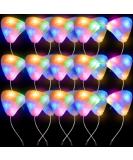 Juexica Light up Furry Kitty Headband - 4 Pack LED Cat Ears for Women/Girls - Cute Christmas Glow Party Hair Accessories - Buy Online on SooperMarket.com