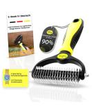 Petcay Premium subfellbrush DESFORGING STRECHEN for dogs & cats with medium to long -haired - underwool brush against matters & undercoats - Buy Online on SooperMarket.com