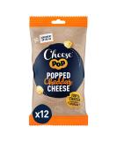 Shop 12-Pack Cheddar Cheese Popped Snacks - Crispy Airy & Protein-Rich | Slightly Spicy & Creamy 100% Cheddar Treats - International Shipping! - Buy Online on SooperMarket.com