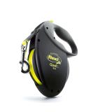 Flexi Giant Neon Tape Black Large 8m Retractable Dog Leash/Lead for dogs up to 50kgs/110lbs Black Large (8m) - Buy Online on SooperMarket.com