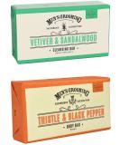 Scottish Fine Soaps Large Cleansing Bar Body Soap Double Pack - 2 x 220g | Luxury Skin Care for All Skin Types - Buy Online on SooperMarket.com