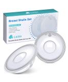 Lictin Reusable Breast Milk Collection Shells - Soft, Flexible Nursing Cups for Breastfeeding - 30ML/2PCS with Knitted Storage Bag - Buy Online on SooperMarket.com