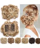 Curly Wavy Messy Hair Extension Bun - Clip-In Drawstring Ponytail Comb Chignon - Buy Online on SooperMarket.com