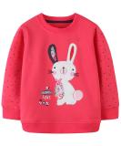 Girls Sweatshirt for Kids Cotton Top Casual Jumper Girl T Shirt Toddler Clothes Long Sleeve Pullover Age 1-12 Years 3-4 Years Bunny - Buy Online on SooperMarket.com