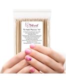 NeliNail 100 Pcs Orange Wooden Cuticle Pusher Sticks - Double-end Cuticle Remover & Manicure Pedicure Tools - Buy Online on SooperMarket.com