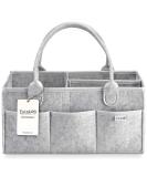 Putska Baby Diaper Caddy Organizer Nursery Basket - A Baby basket gift registry for baby shower list. This is a baby must haves essentials. Neutral baby stuff for newborn boy nursery decor or girl gray - Buy Online on SooperMarket.com