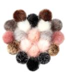 20 Pcs Faux Fur Pom Poms for Hats - 4 Inch Fluffy Pom Poms with Elastic Loop for DIY Crafts  Removable Knitting Accessories for Shoes Scarves Gloves Bags Keychains (10 Color-Dark) 20 Pcs-Dark Color - Buy Online on SooperMarket.com