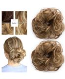 Buy Affordable Soft Wavy Hair Extensions - 2pcs 50g Hair Ties in Hellbraun & Ashblond for Natural Thickening Updos - Buy Online on SooperMarket.com