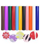 Tintnut Puff Vinyl Heat Transfer - 11 Sheets 12 x 10inches 3D Puff HTV Heat Transfer Vinyl Foaming Puff HTV Colorful Puffy HTV Iron on Vinyl for T-Shirts DIY Compatible with Cricut or Silhoutte Cameo - Buy Online on SooperMarket.com